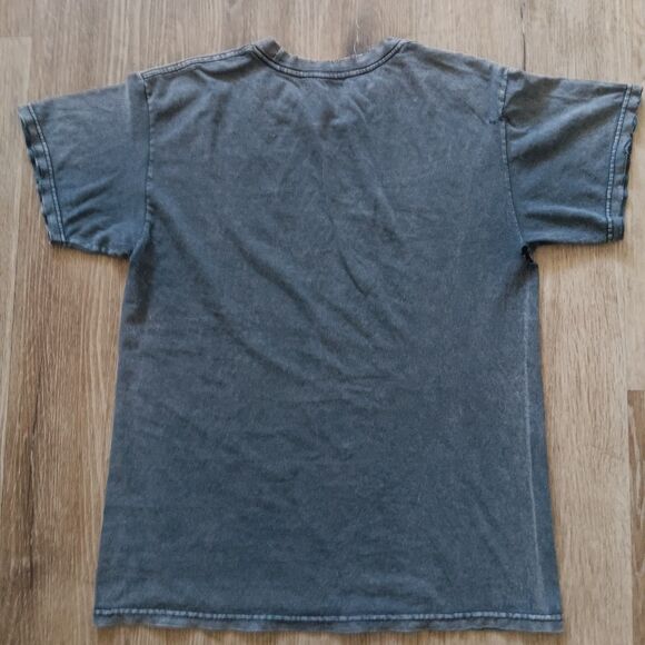 Thrashed Guns & Roses Rock Band TShirt  Adult Small Grey Sunfaded Stained Holes - Picture 6 of 9